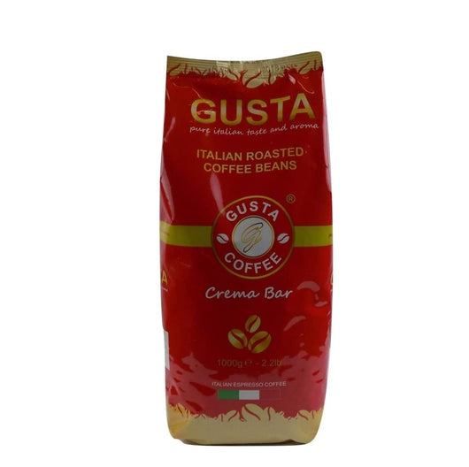 Gusta Coffee Crema Bar Coffee Beans, 1 kg